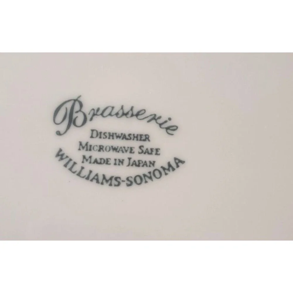 Vintage Williams Sonoma Brasserie Blue Dinner Plates Set Of 6 Japan 11
